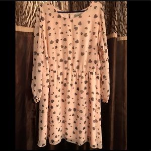 Size 28 (fits 26) heart print dress from Simply Be